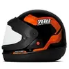 Capacete Fechado Moto 788 Preto/Laranja Tam 58 - 1