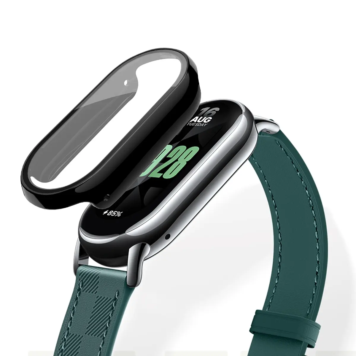 HAOZHI Película Protetora Compatível com Xiaomi Mi Band 10,Capa Bumper Case | Protetor de Tela para Mi Smart Band 10