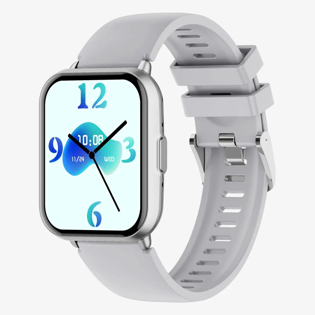 Bettdow SmartWatch, relogio smartwatch feminino com 1.83" Ecrã tátil, à prova d'água 1ATM, chamada Bluetooth, 123+ Modos Esportivos relógio com voz por IA, Compatível com Android iOS (Prata)
