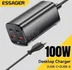 [R$63 Moedas/App] Carregador Essager GaN 100W USB-C com Carga Rápida QC 4.0 e 3.0 - 1