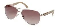 GUESS Factory Óculos de sol feminino de metal Pilot - 1
