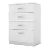 Cômoda Demóbile Astral com 4 Gavetas - Branco - 1