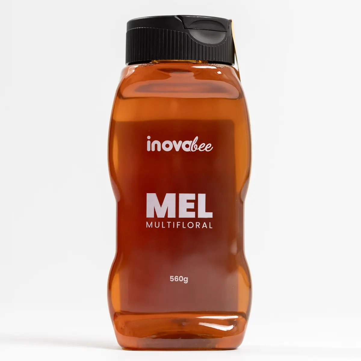 Mel Puro 100% Natural 560g | Bisnaga Upside Down com sistema Corta-Pingo | Embalagem sem Desperdício | Mel Multifloral Artesanal | Produção Sustentável | Apoio ao Pequeno Apicultor