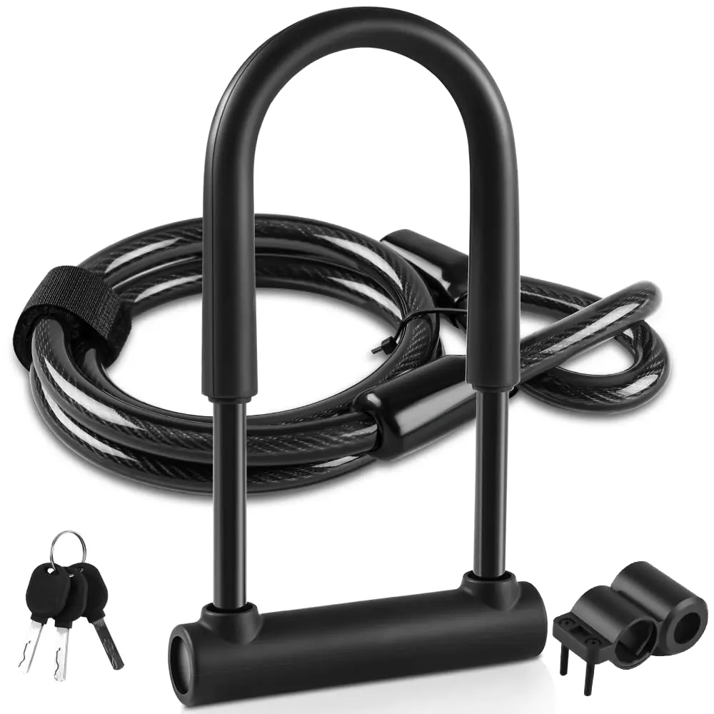 Cadeado para Bicicleta, Cadeado u Lock,Corrente Bicicleta, Tranca de Bicicleta