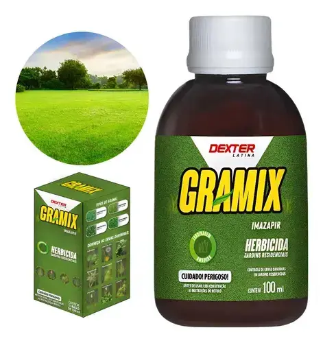 Gramix Herbicida Seletivo Eficaz Gramado Grama Jardim 100ml