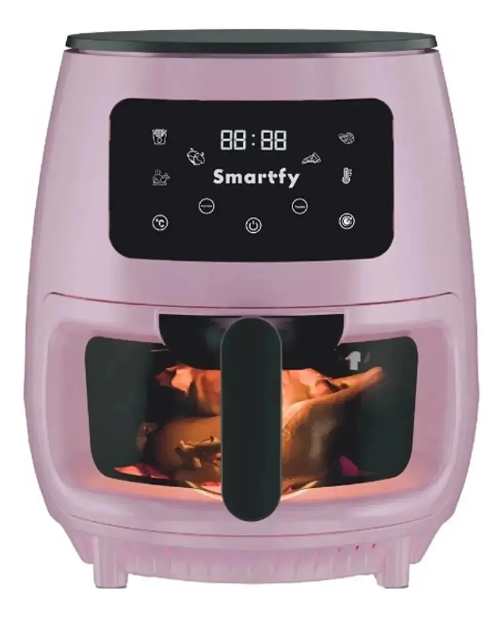 Air fryer Smartfy Cozinha Fritadeira Eletrica Air Fryer de 3.6L rosa