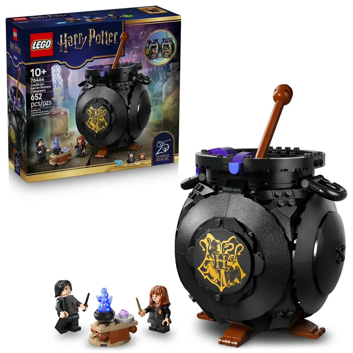 LEGO Harry Potter Caldeirão: Sala Secreta de Aula de Poções 76464 | Brinquedo De Montar, Anos 10+, Meninos E Meninas, Decoração De Harry Potter Para Fãs, 652 Peças - 1