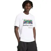 Camiseta Estampada Archive África 94 adidas Originals Branco - 1