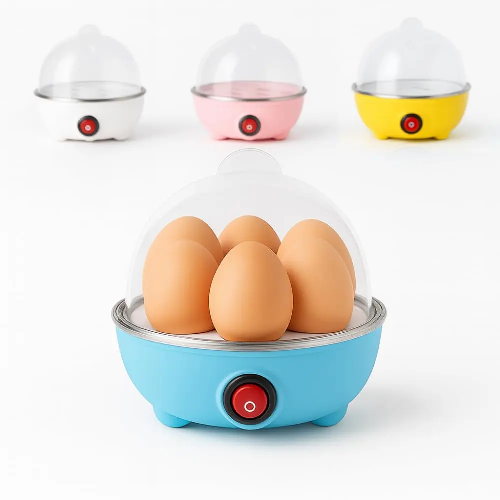 Cozedor de Ovos Elétrico 7 Ovos, 350W, 110V – Praticidade e Alimentação Saudável no Dia a Dia (AZUL) - 1