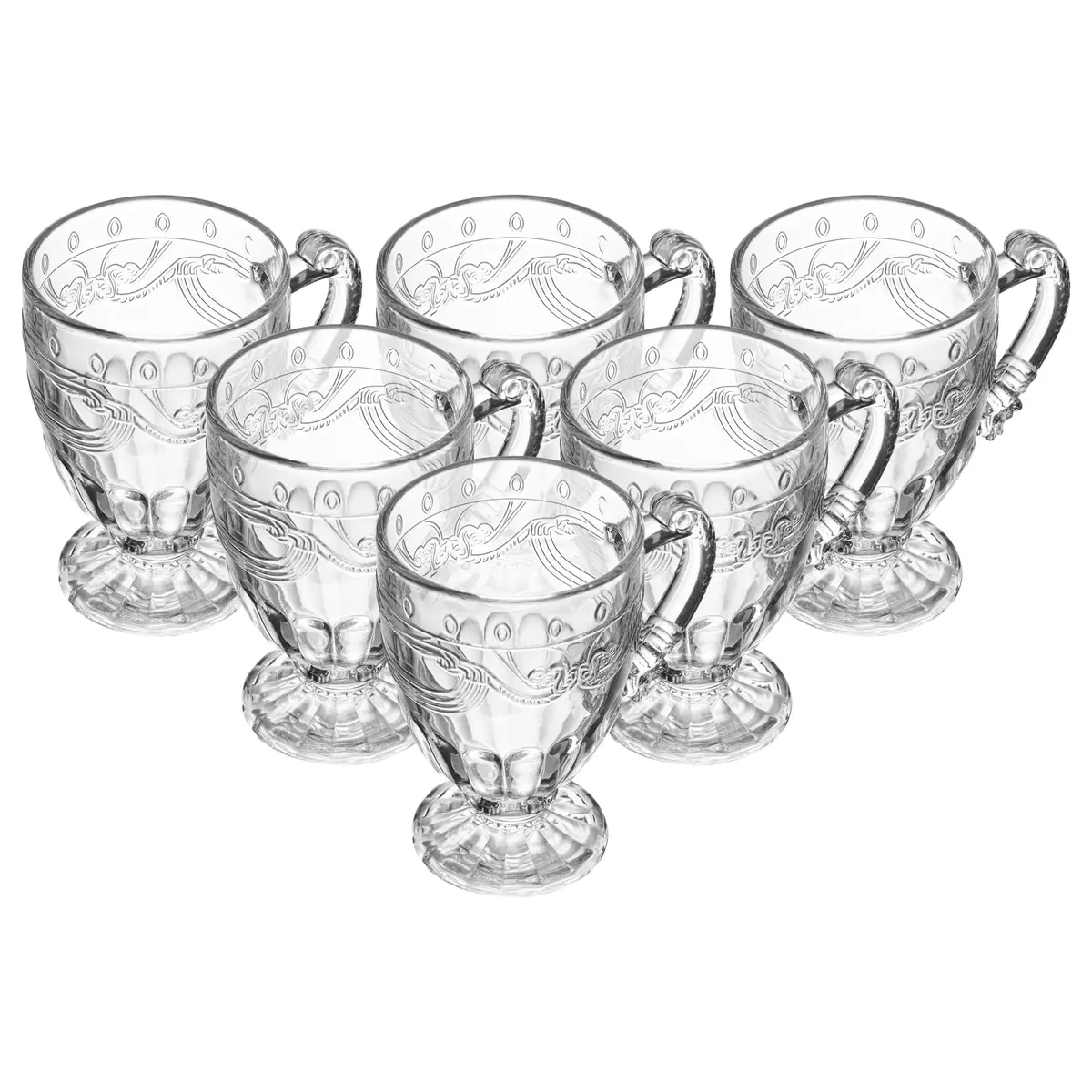 LYOR - Conjunto 6 Canecas de Cristal Ecológico Imperial 190ml