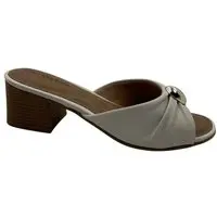 Tamanco Comfortflex Off White Salto Bloco 5cm 2656402 - Branco - Comfortflex - 1