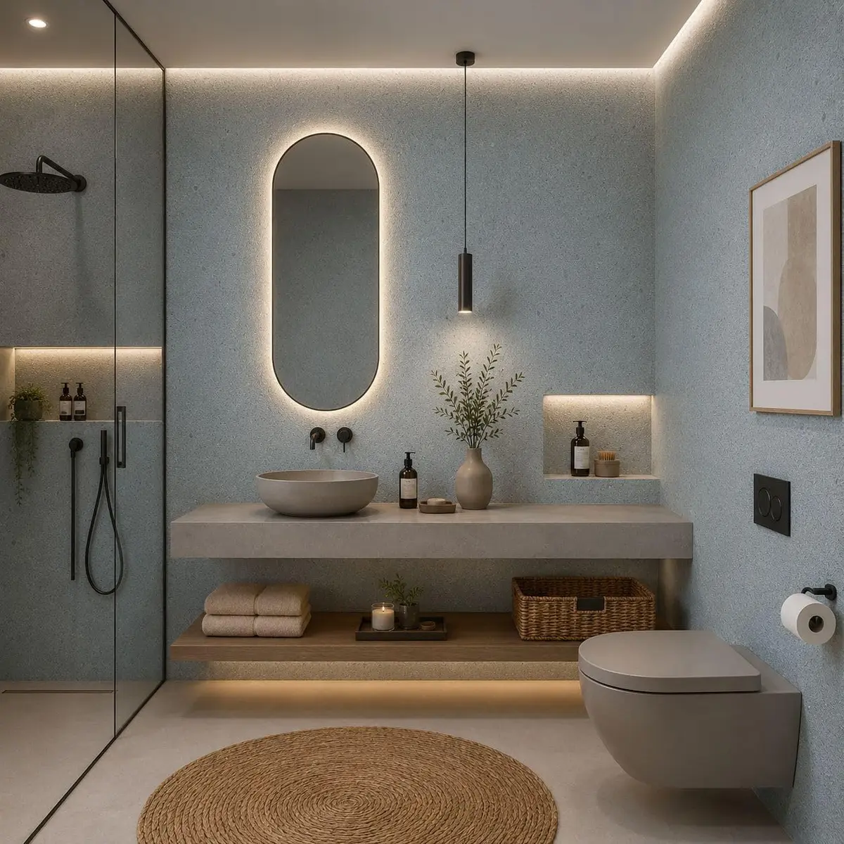 Papel de Parede Líquido 5m² Euro Paper com Gliter - Pronto para Uso Com Cola - Produto Ecológico com Fibra de Algodão, Inodoro, Acabamento Decorativo Eurodecor (Verde Natural)