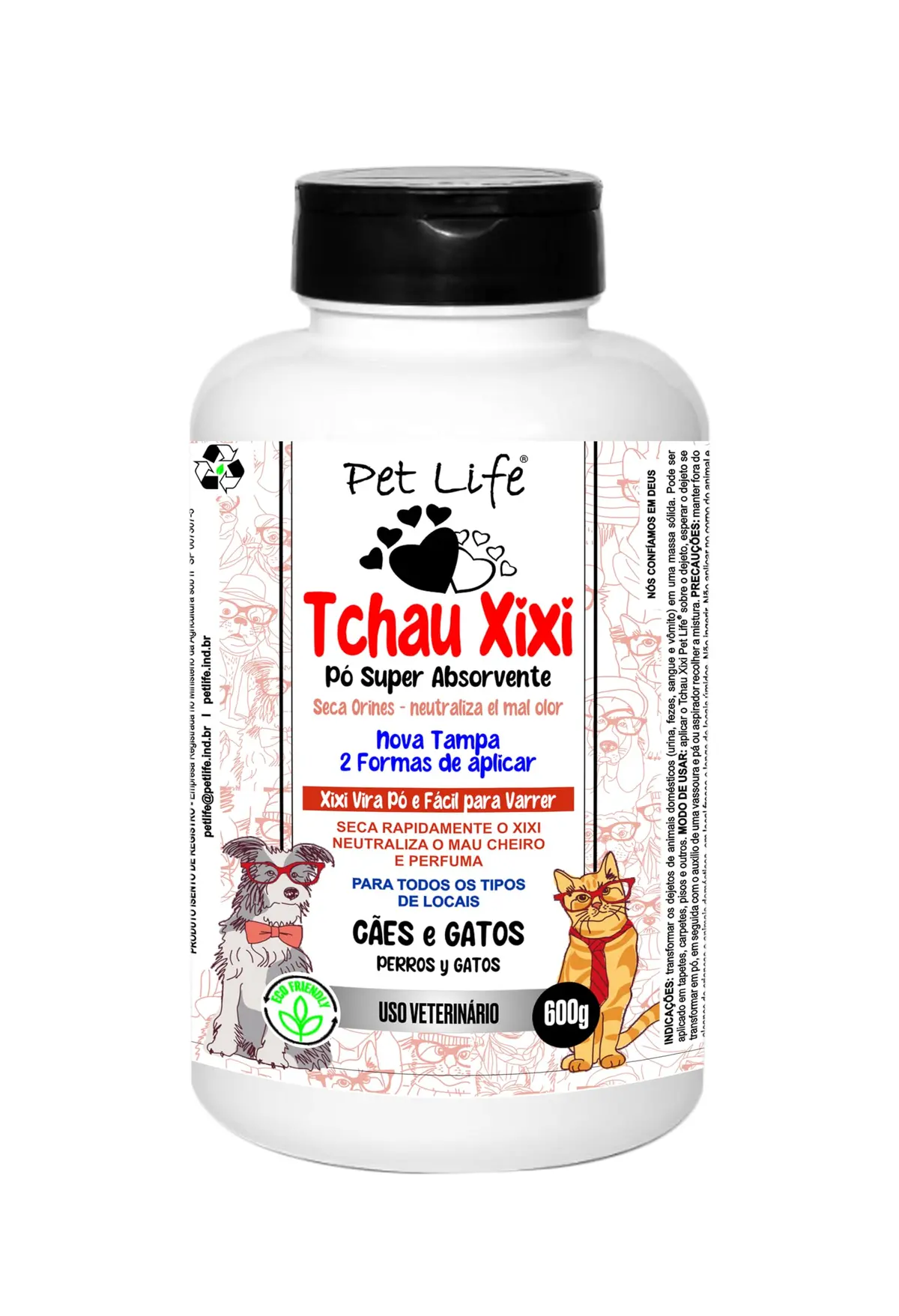 Tchau Xixi Lavanda Pet Life Cães e Gatos 600 g