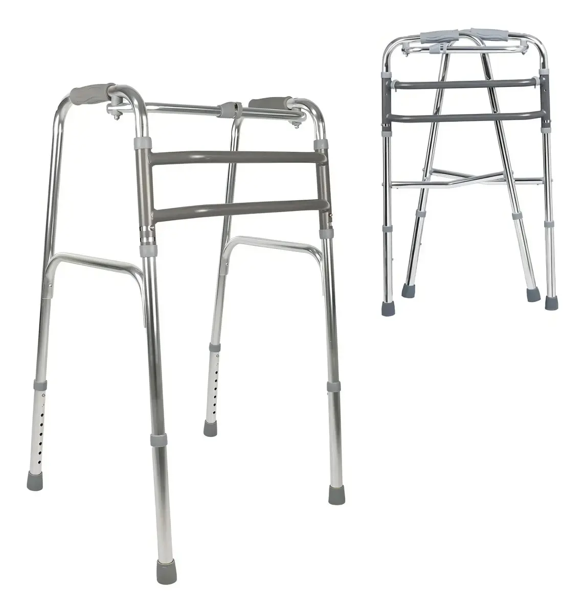 Andador Idoso Alumínio Dellamed Fixo Articulado Dobrável D10 150kg