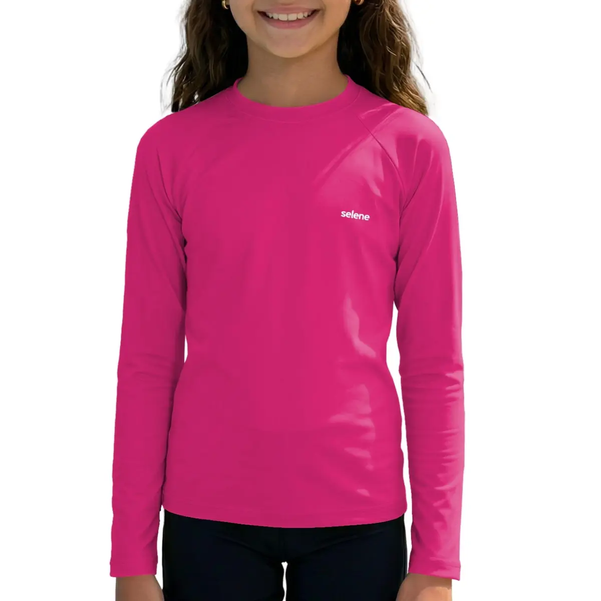 Camiseta Térmica INFANTIL Manga Longa UV50+ Poliamida Secagem Rápida Unissex - 1