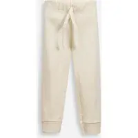 calça jogger infantil de algodão cós elástico amarela