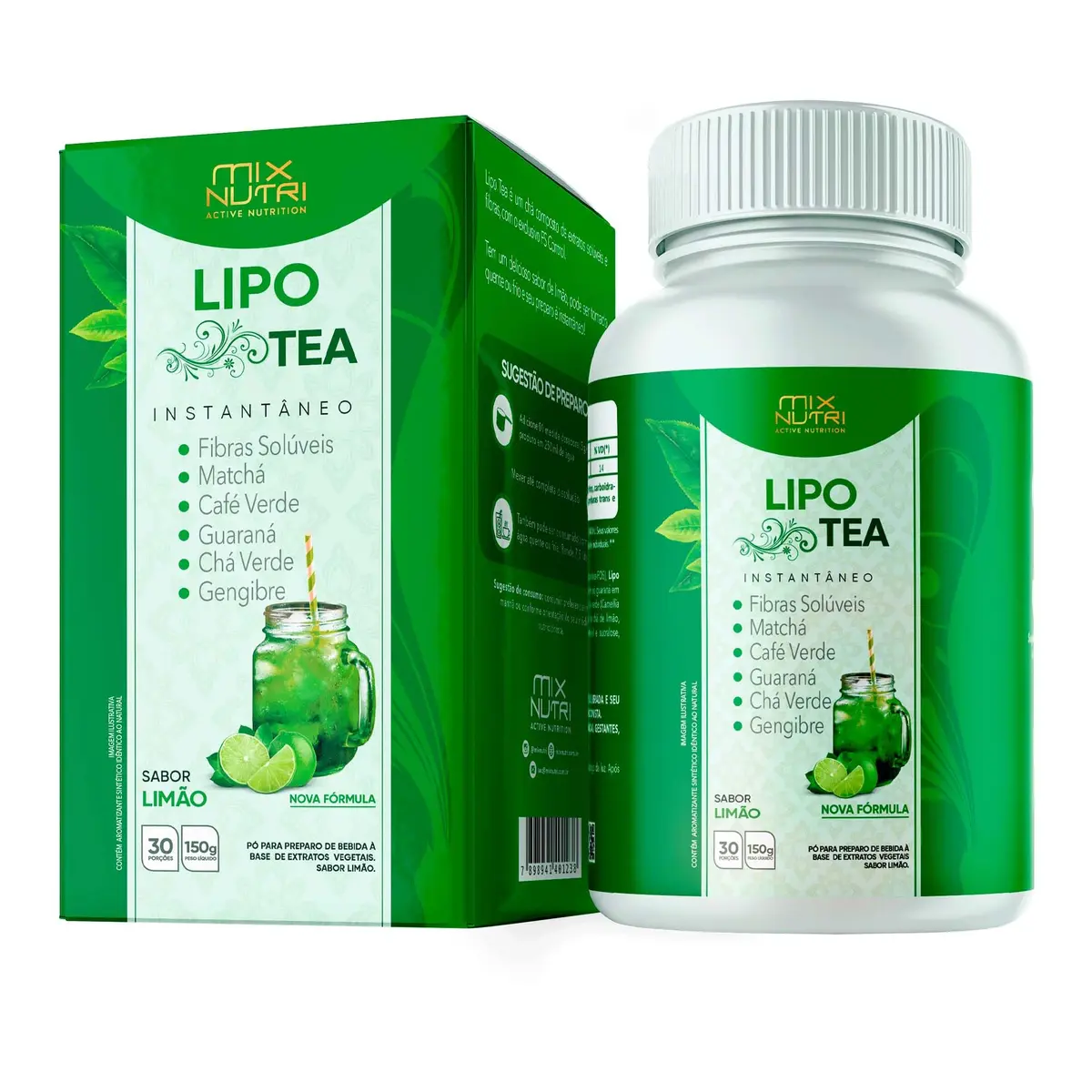 Lipo Tea Sabor Limão 150G.