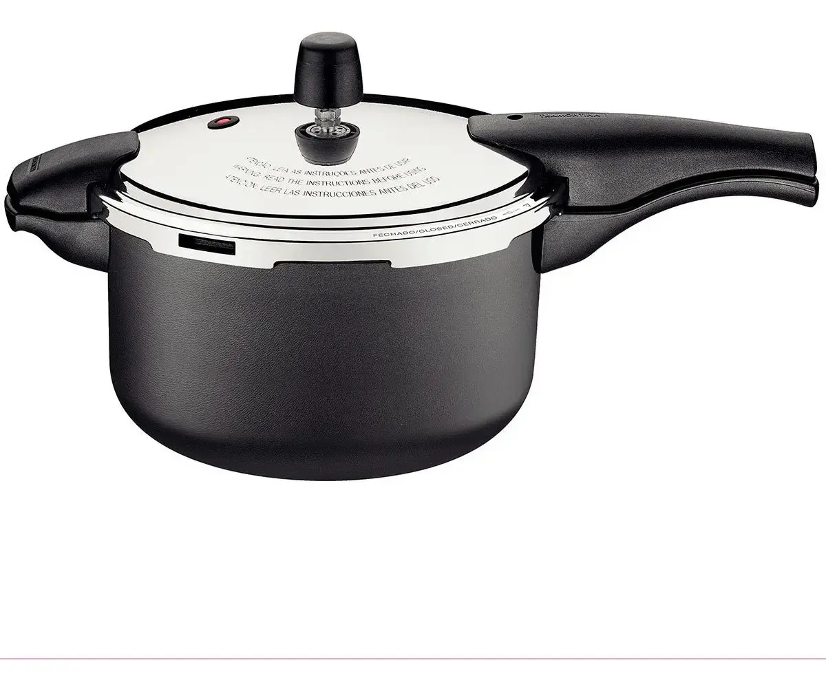 Panela De Pressão 6L Antiaderente 24cm Vancouver Starflon Max Grafite Tramontina