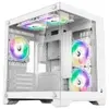 Gabinete Gamer Rise Mode Galaxy Glass M Mini, M-ATX, Lateral e Frontal em Vidro Temperado, Branco - RM-GA-GGMN-FW #Kabum 🇧🇷 - 1