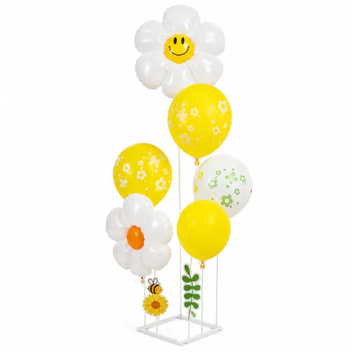 Kit 6 Balões Margarida Abelhinha Centro de Mesa 95 cm Festa Infantil | Dispensa gás hélio