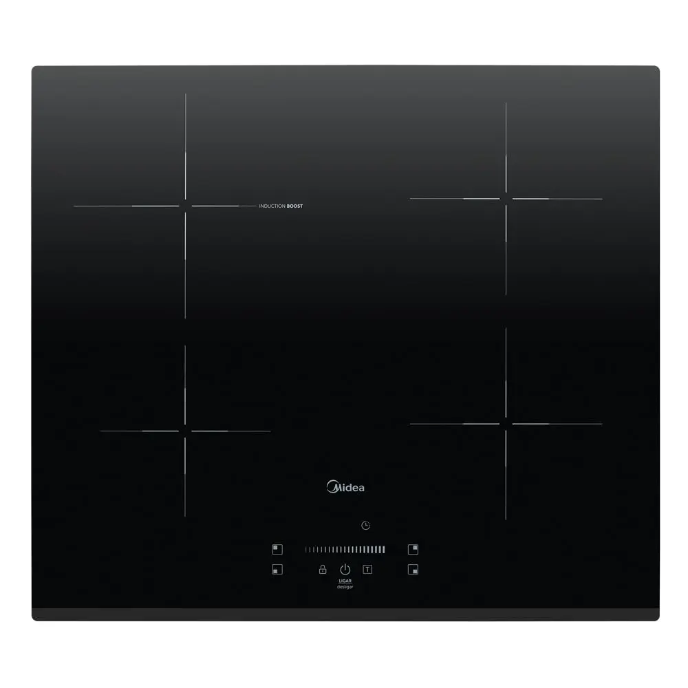 Cooktop 4 Bocas De Indução Midea Built In Even Pro