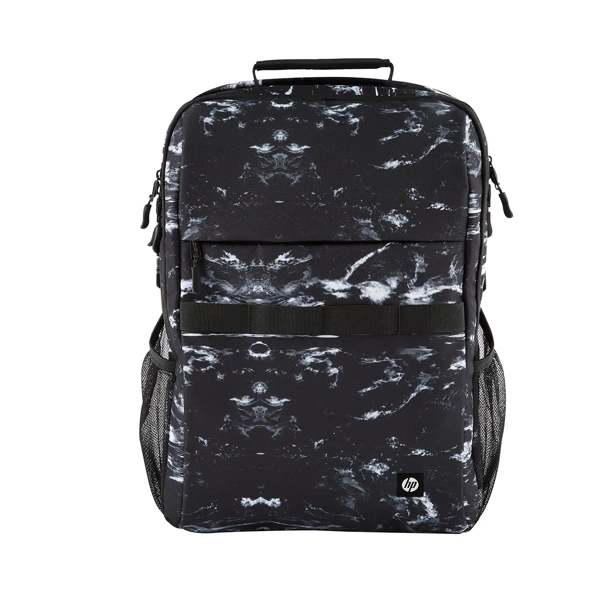 Mochila HP Campus XL - Zíper com Trava, Suporta até 20L, Repelente à Água, Feita com Materiais Reciclados, com Compartimento para Notebook 16''e Alças Acolchoadas, Estampa Mármore (7J592AA) - 1