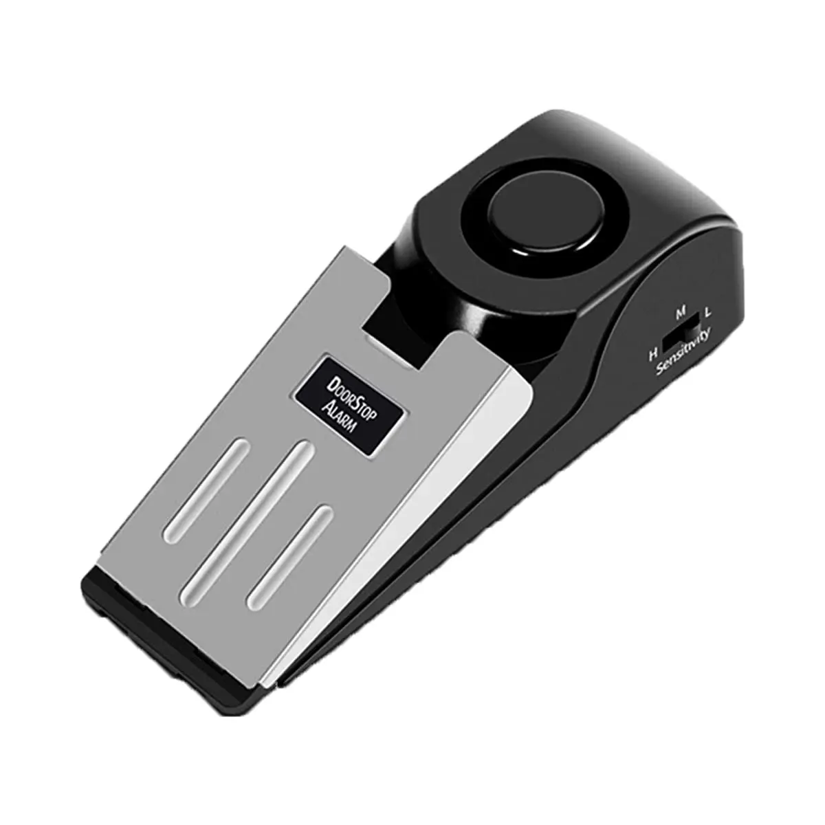 Alarme Trava Cunha Para Portas Com Sensor Sonoro Sem Fio 120Db Perfeito Para Levar Segurança Volume Regulável LINHA PREMIUM SYANG - 1