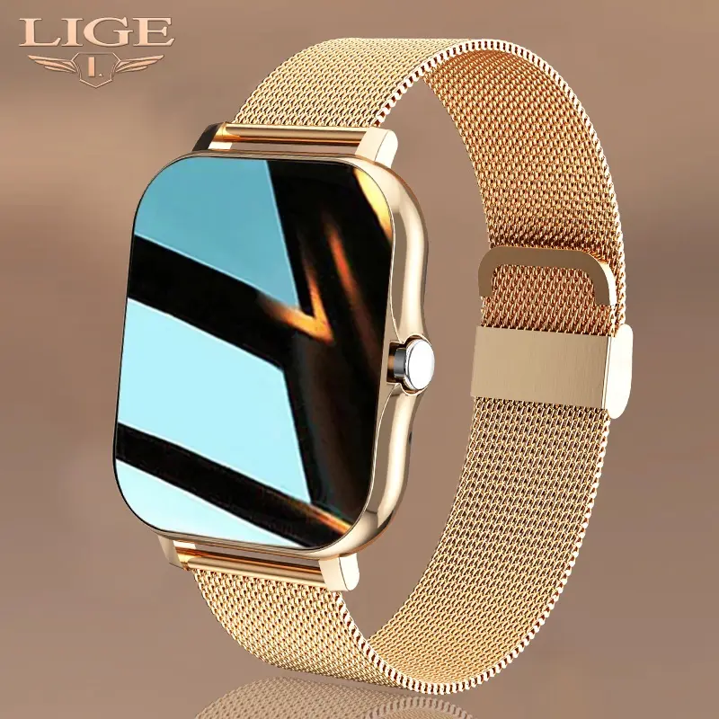 LIGE relogio inteligente masculino e feminino com à prova d 'água masculina Smartwatch Women relógio - 1