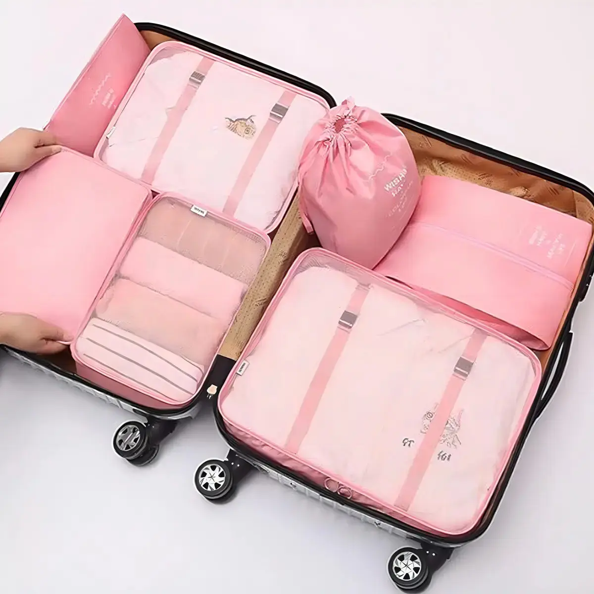 Kit Organizador de Mala com 7 Necessaires Impermeáveis para Viagem thumbnail 9