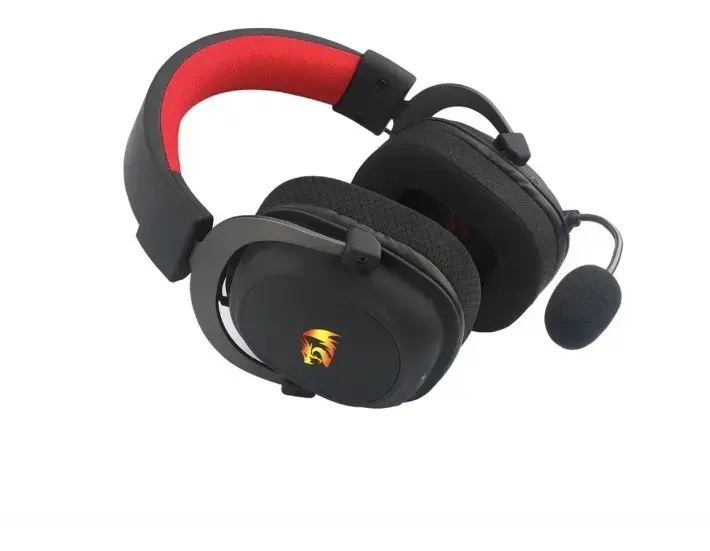 Fones de ouvido para jogos sem fio Redragon H510-PRO H510-PRO pretos com luz LED thumbnail 3