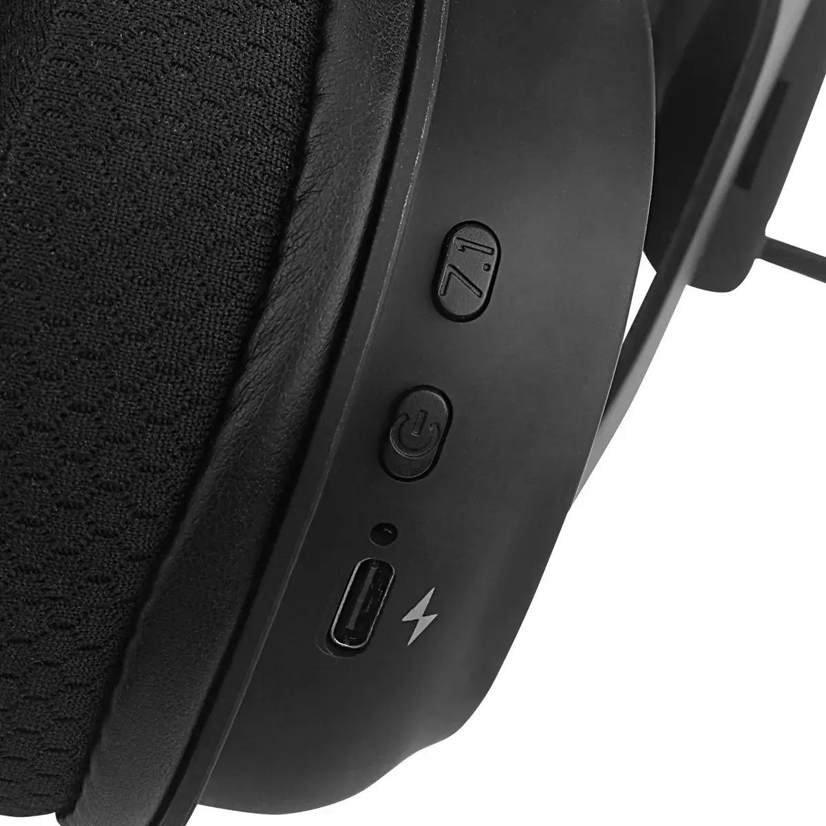 Fones de ouvido para jogos sem fio Redragon H510-PRO H510-PRO pretos com luz LED thumbnail 4