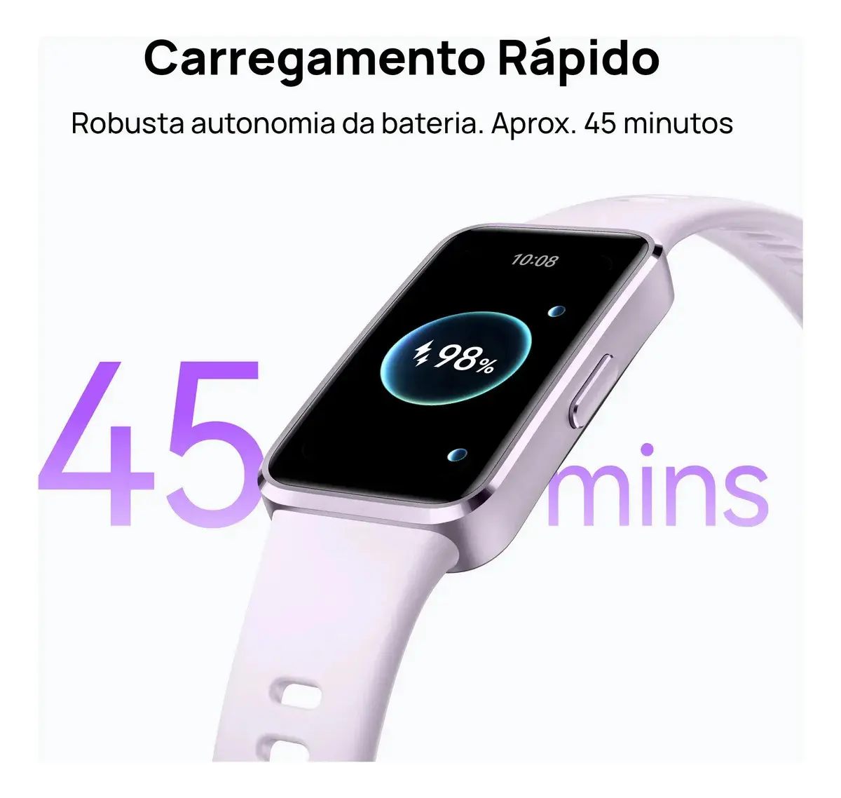 Smartwatch HUAWEI Band 10 Caixa de Polímeros Duráveis Análise do Sono em Nível Profissional Assistente de Bem-estar Emocional Relógio Smartwatch Compatível com Android e iOS Preto thumbnail 7