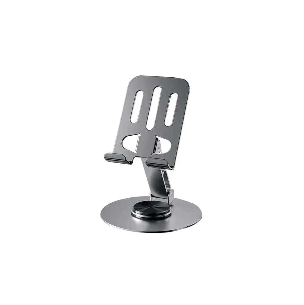 Suporte de Mesa para Smartphones e Tablets, Metal, Ajustável, Dobrável, Altura e Ângulo Regulável, Portátil
