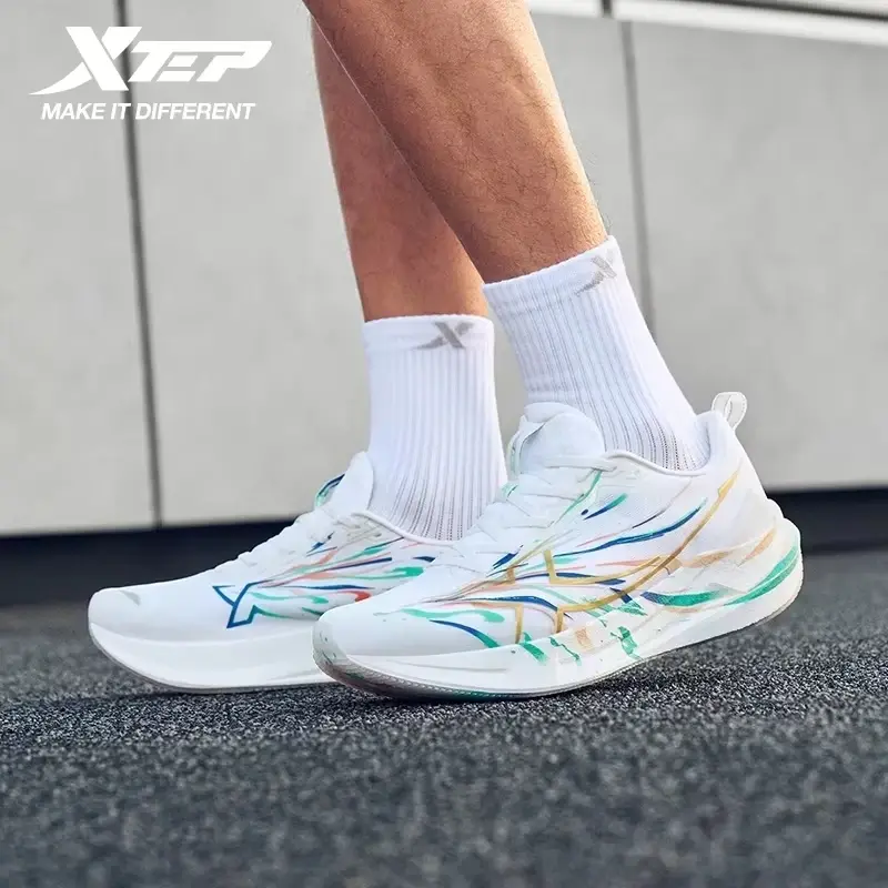 Tênis Xtep 2000km 5.0 para Homens, Calçados Profissionais Duráveis para Corrida e Jogging 874119110023