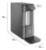 Purificador de Água Gelada Fria e Natural Elétrico Compacto Eletrônico placa Filtro refil 6 meses ou 3000l Painel Touch Bivolt Cinza PE12G Electrolux