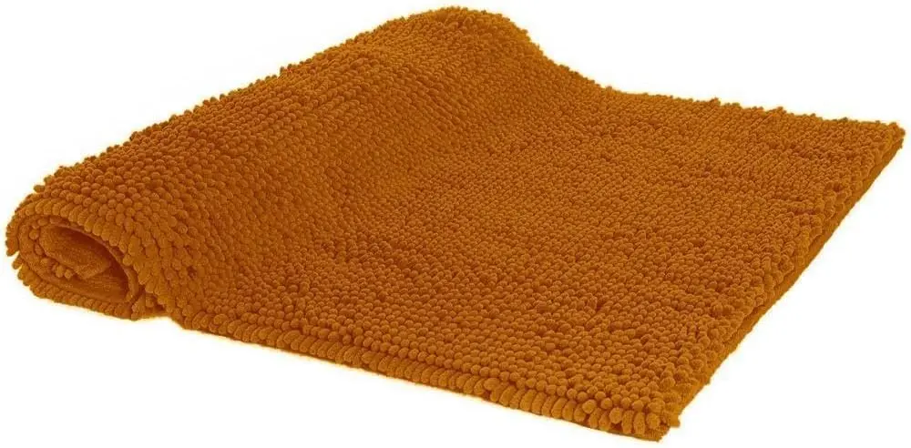 Kit 2 Tapetes Premium Banheiro Antiderrapante Lavabo Bolinha 40x60cm (LARANJA)