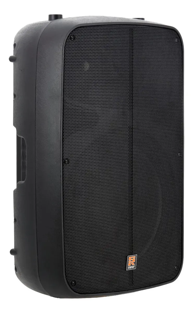 Caixa Ativa Staner 300W 2 Vias Bluetooth Rádio FM SR315M Preta - 1