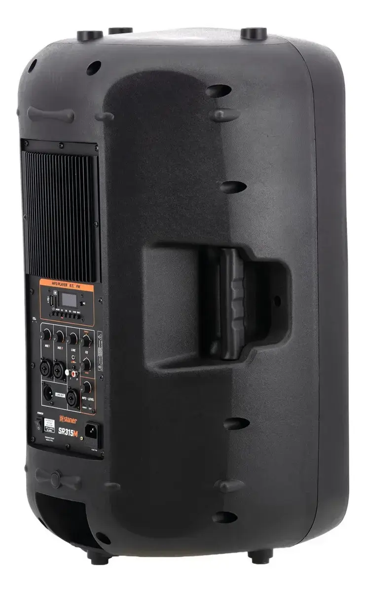 Caixa Ativa Staner 300W 2 Vias Bluetooth Rádio FM SR315M Preta thumbnail 6