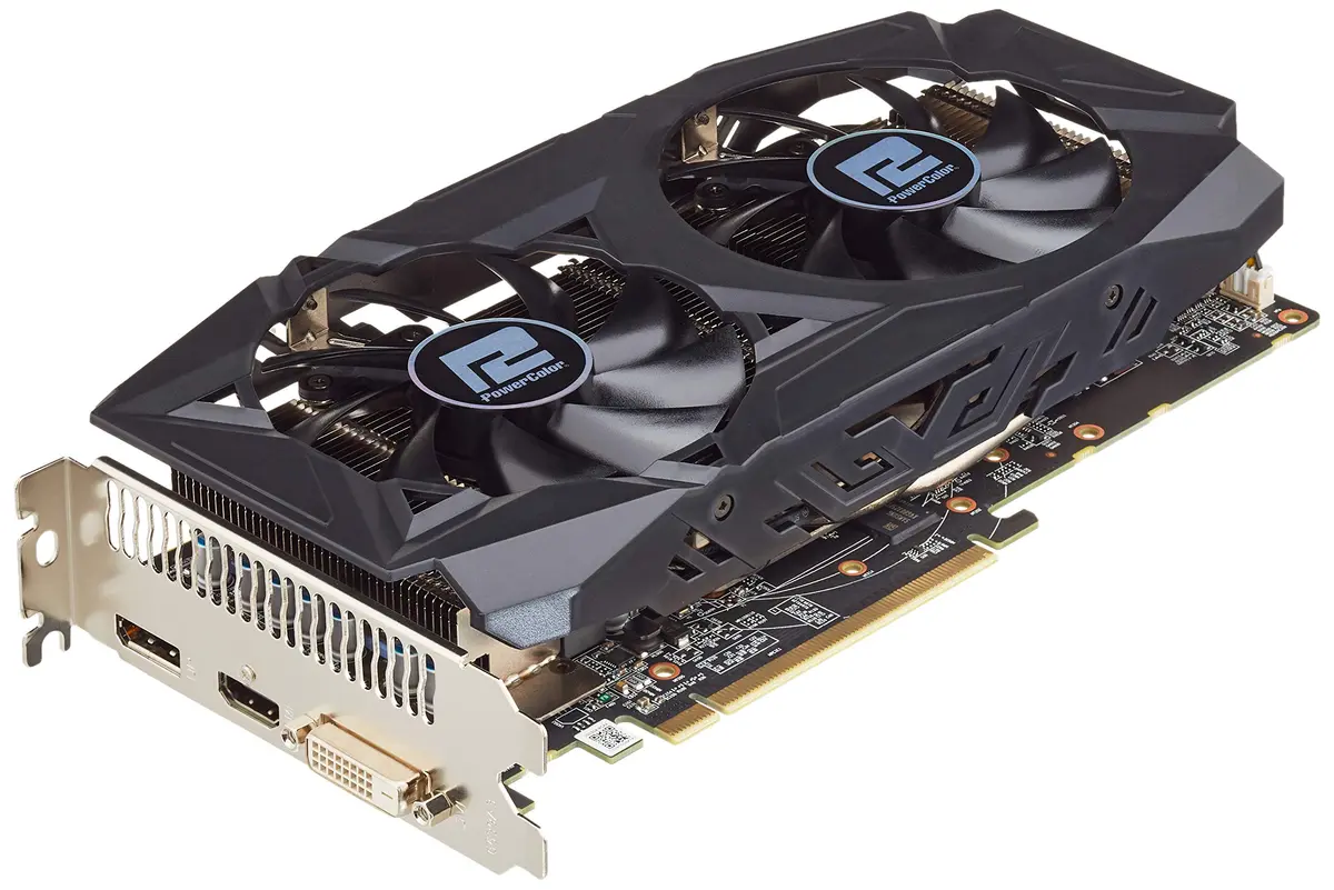 Placa de vídeo PowerColor Radeon ™ RX 580 GDDR5 de 8GB RADEON RX 580 AXRX 580 8GBD5 DHDV2 / OC