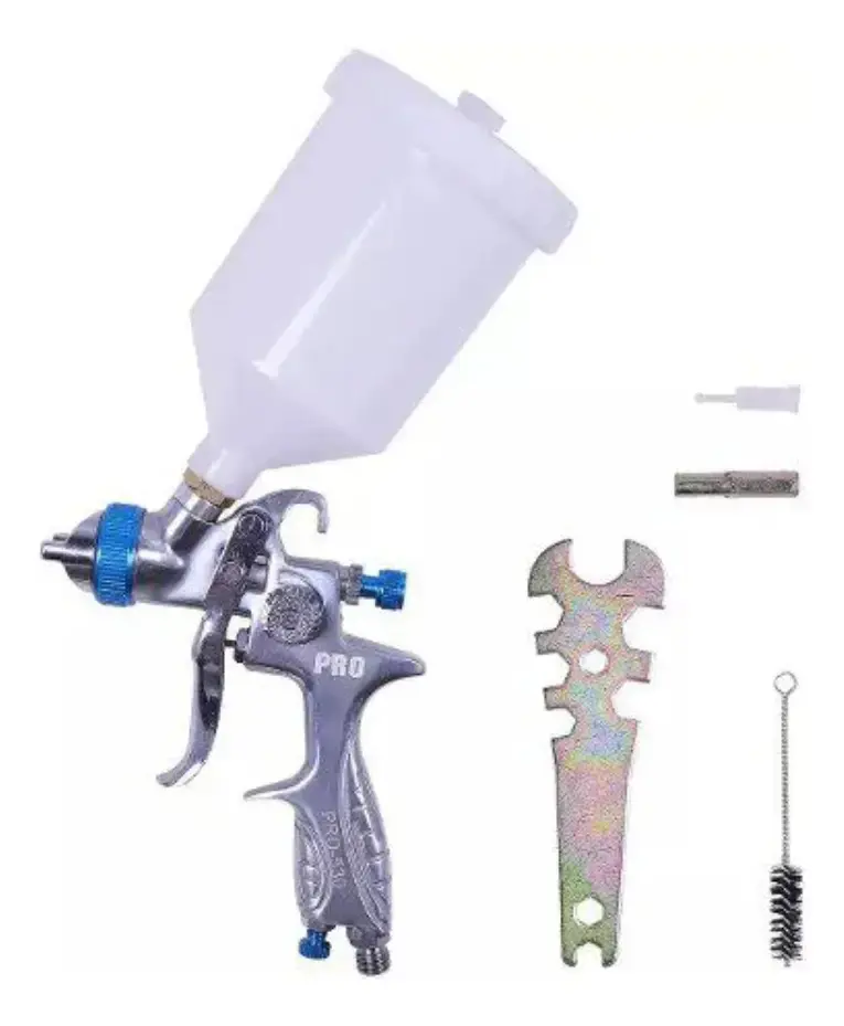 Pistola de Pintura Gravidade Hvlp 1,3mm Pdr Pro-530 Caneca 600ml 8 cfm thumbnail 4
