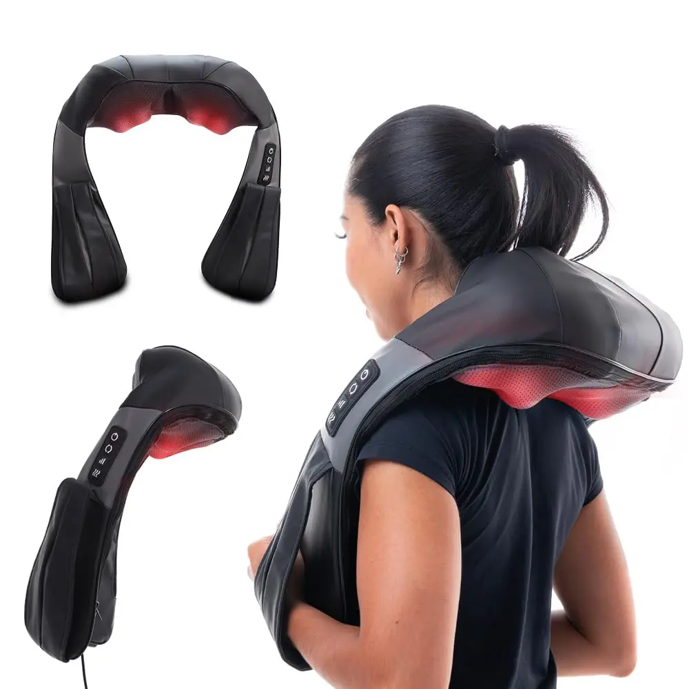 Colete De Massagem Shiatsu Com Luz Aquecimento Bivolt
