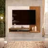 Painel Nando p/ TV 50 c/ 2 Prateleiras Dj Móveis
