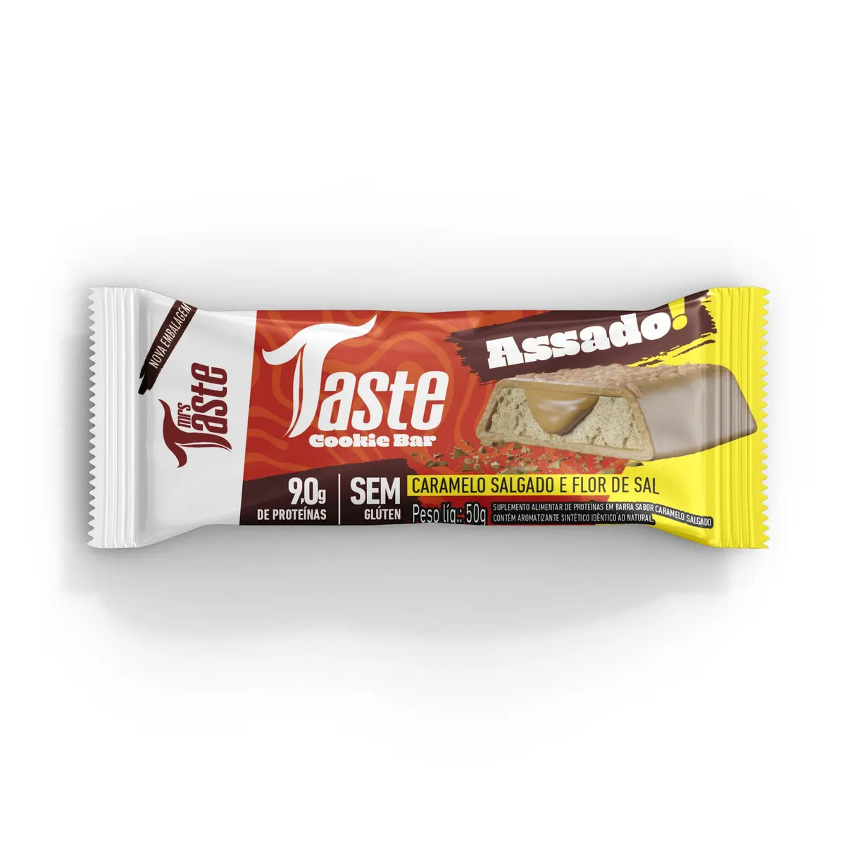 Barra de Proteína Assada Mrs Taste Caramelo com Flor de Sal Mrs Taste | 9g Proteína