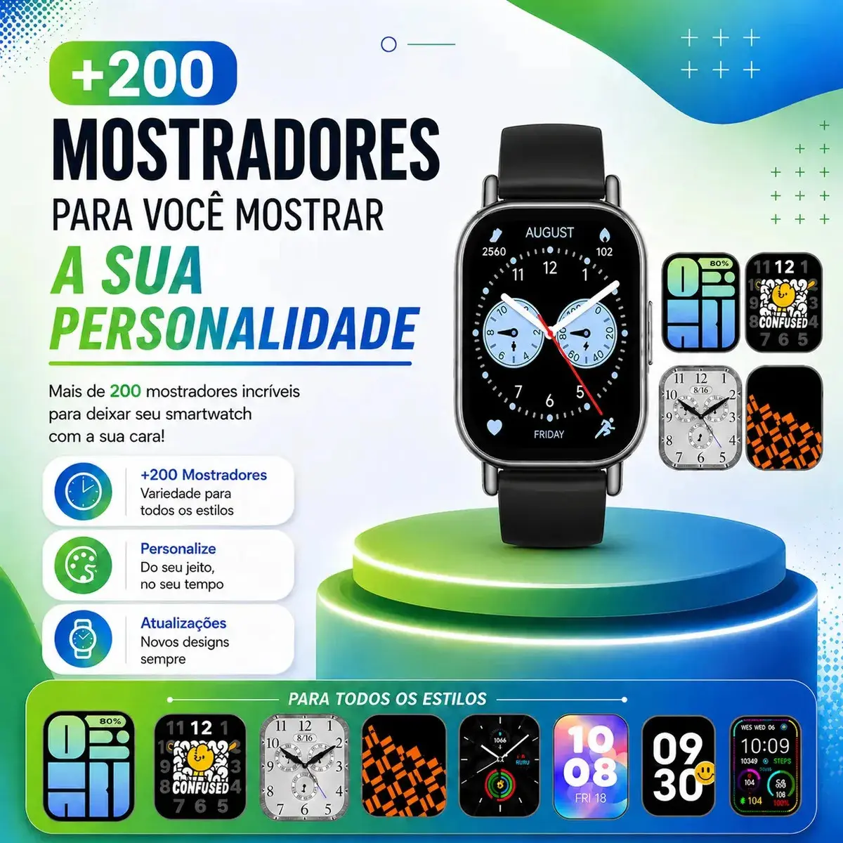 Relógio Smartwatch Redmi Watch 5 Active Lite Xiaomi Preto Prateado thumbnail 2