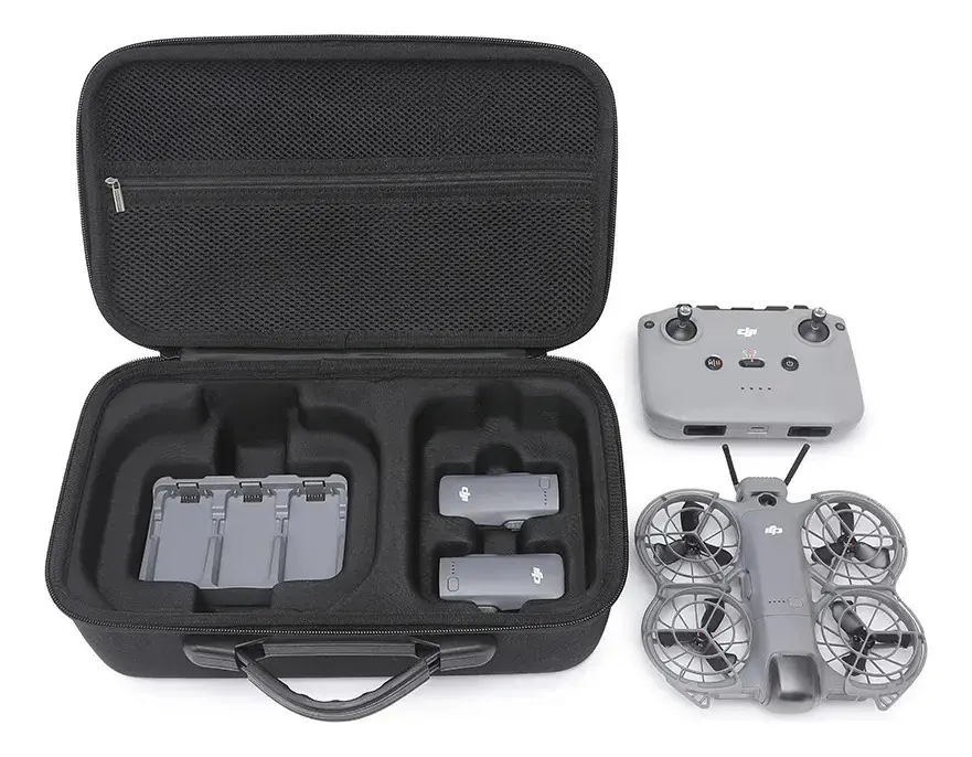Case Dji Neo 2 Drone Com Porta Baterias Controle E Acessório Cor Preto
