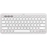 Teclado Logitech Pebble Keys 2 K380s, Bluetooth, 3 Dispositivos, Branco
