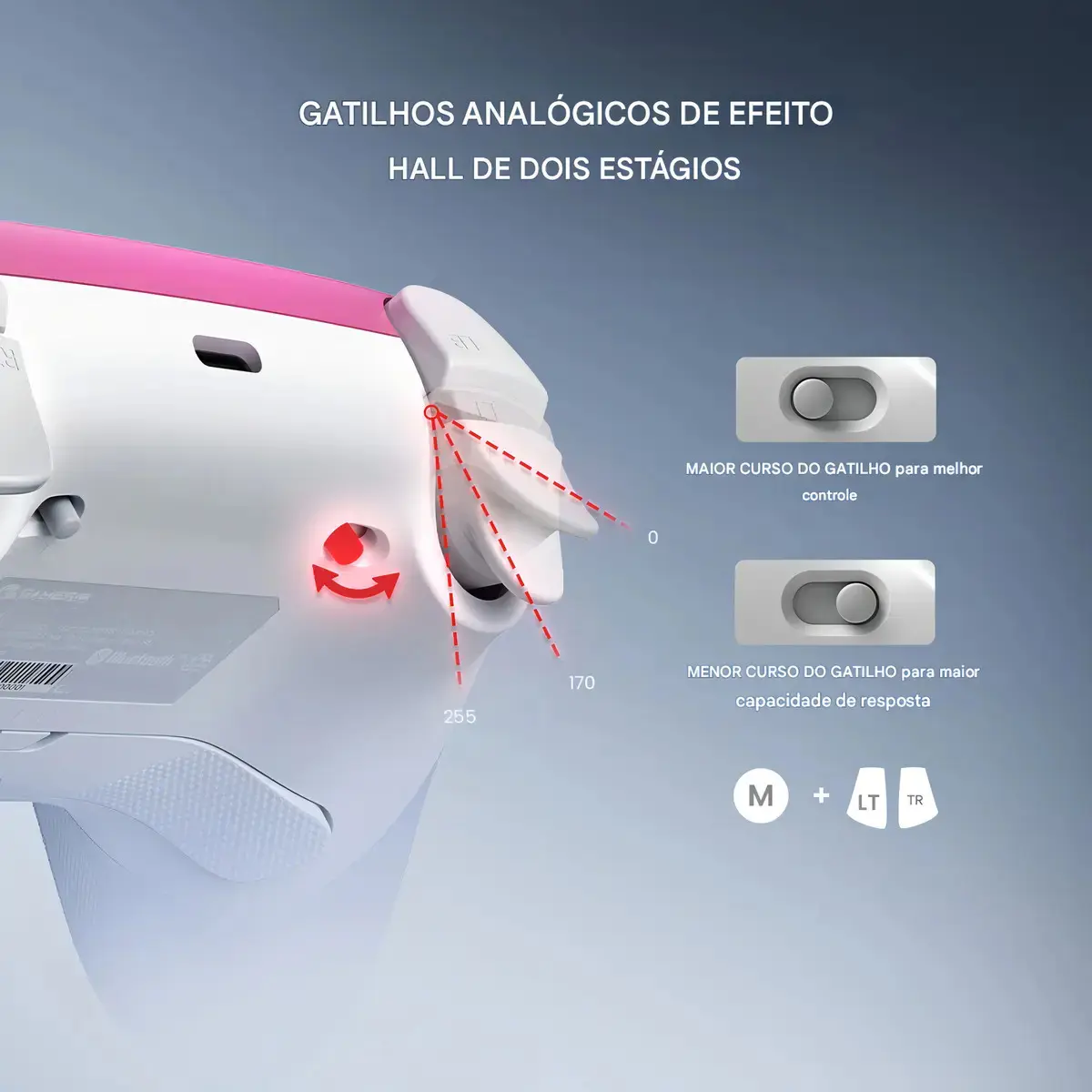Control Gamesir S N S/F Para Pc Switch Ios Android Celular Hall Effect Anti Drift Rgb Preto Azul thumbnail 7