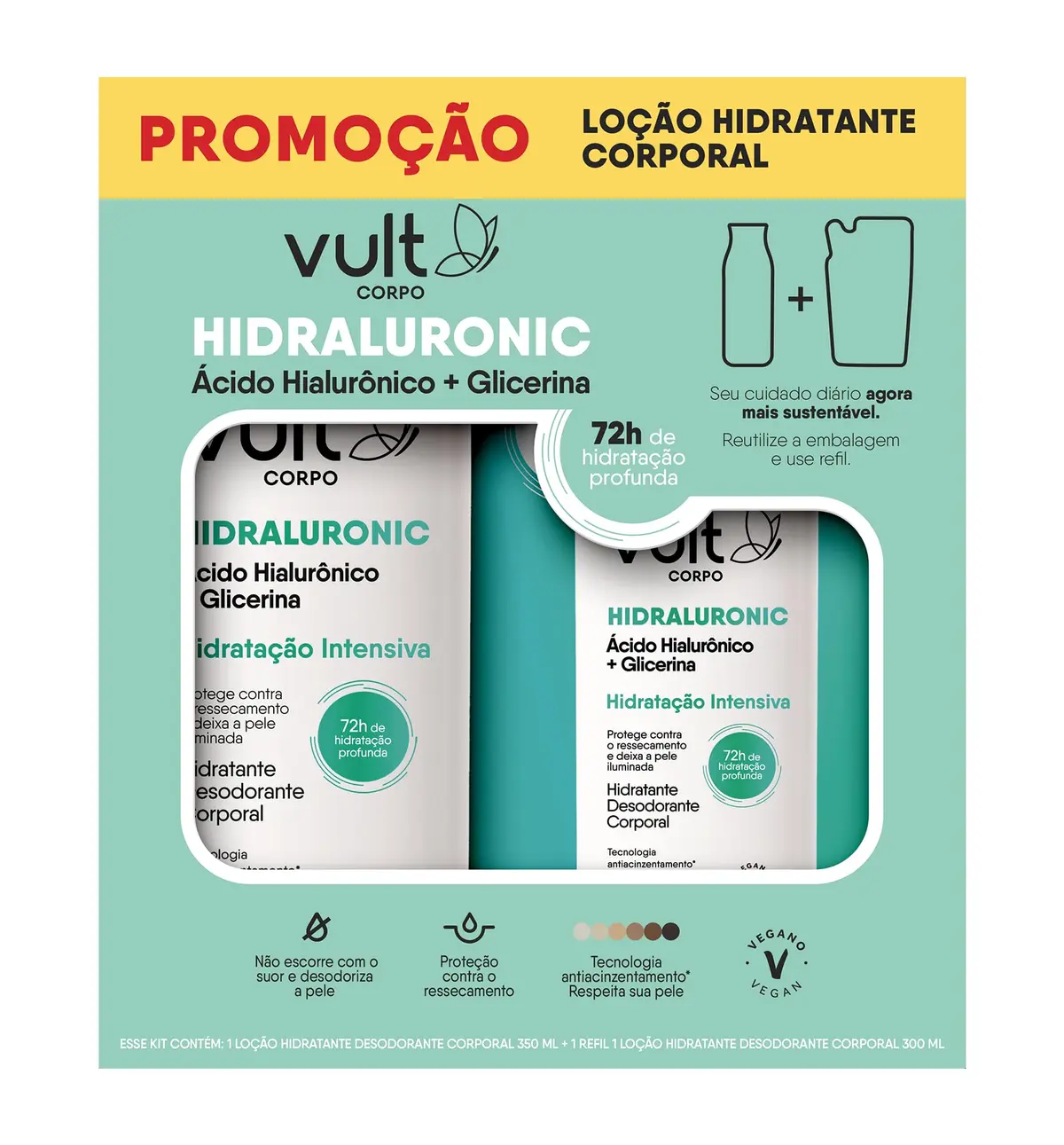 Pomopack Vult Loção Des Hidratante Corporal Glicerina
