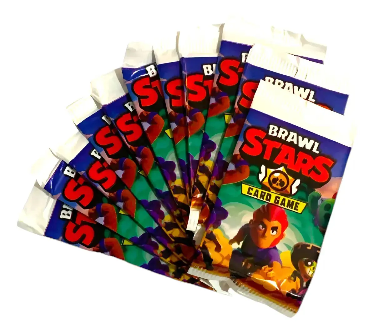 Kit 200 Cards = 50 Pacotinhos/cartas/figurinhas/cartinhas Braw Star Personagem Braw Star