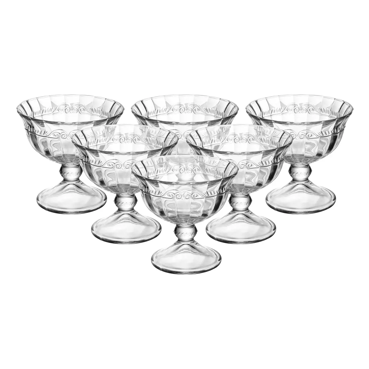 LYOR - Conjunto 6 Taças para Sobremesa Imperial 180ml Cristal Ecológico